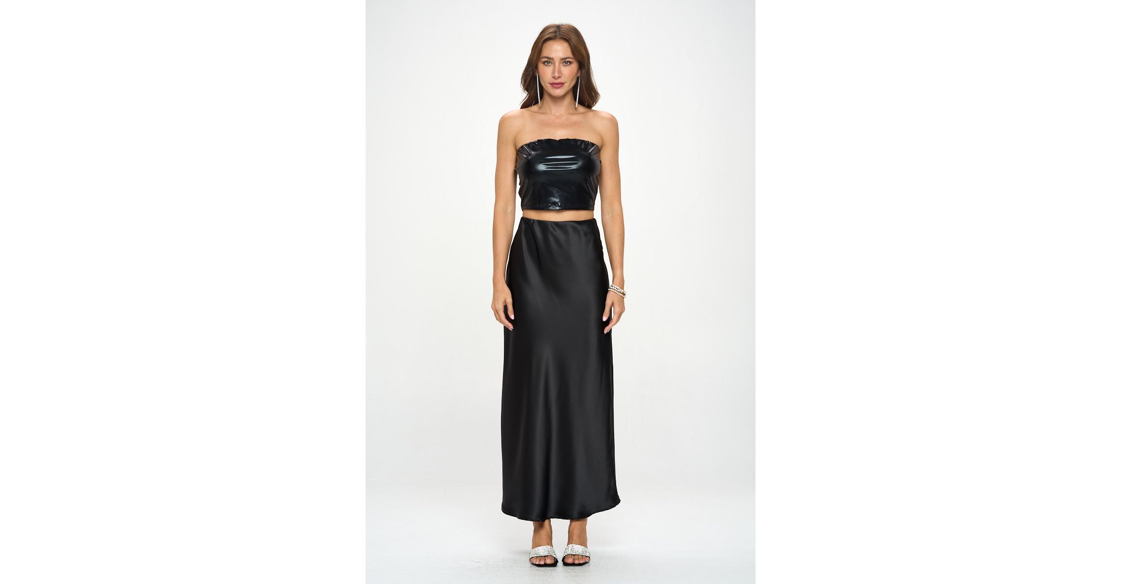 SATIN MAXI SKIRT