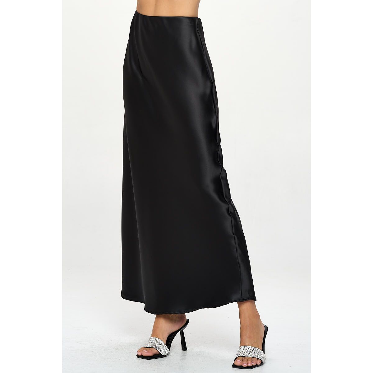 SATIN MAXI SKIRT