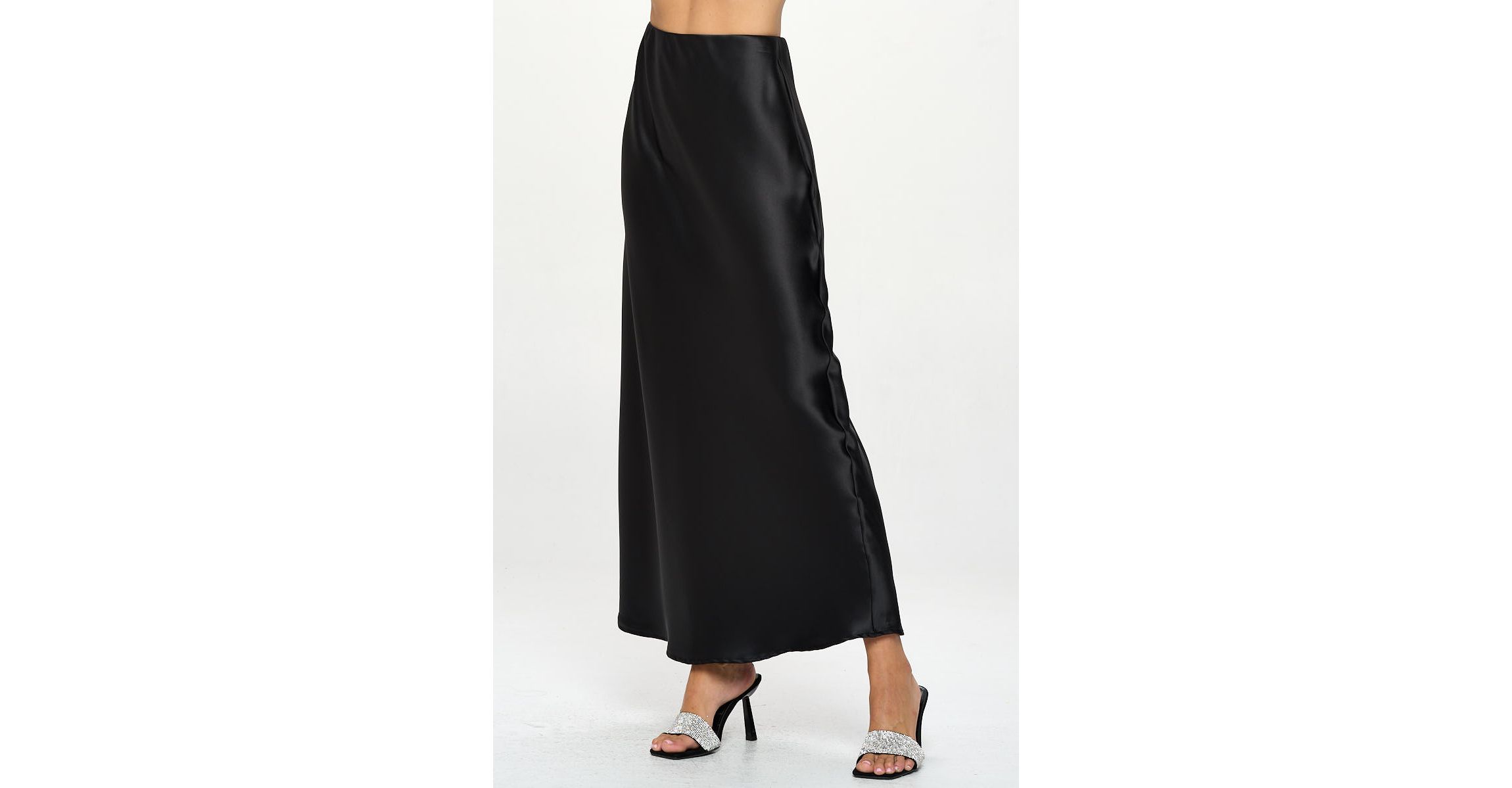 SATIN MAXI SKIRT