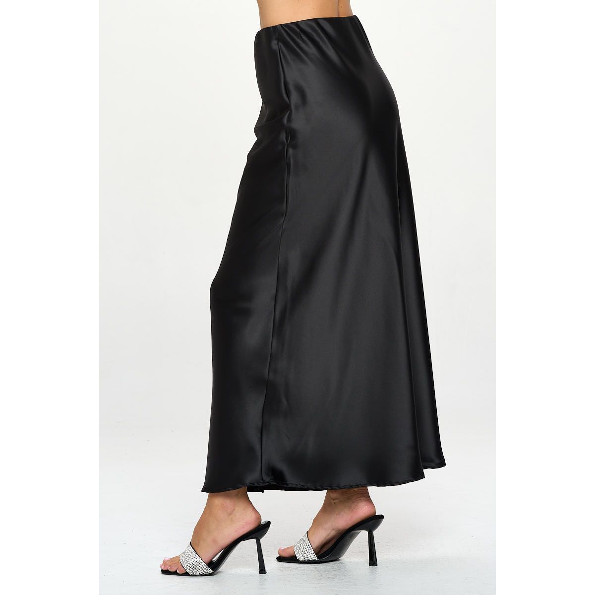 SATIN MAXI SKIRT