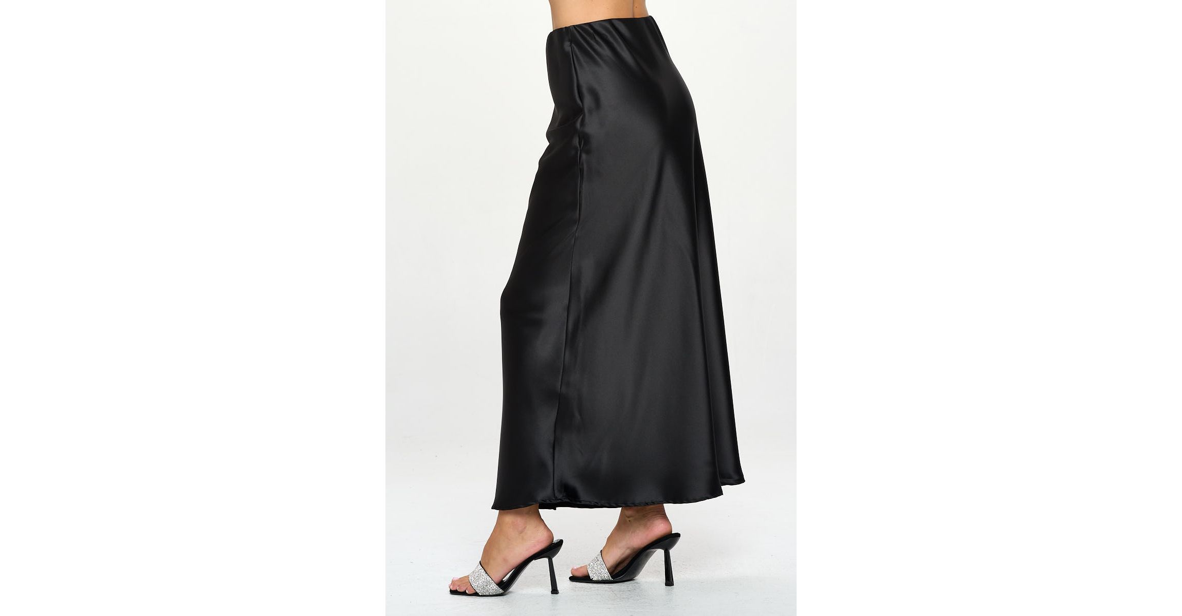 SATIN MAXI SKIRT