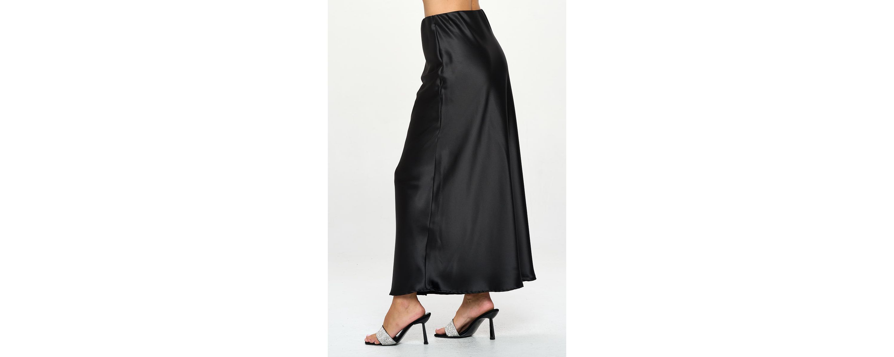 SATIN MAXI SKIRT