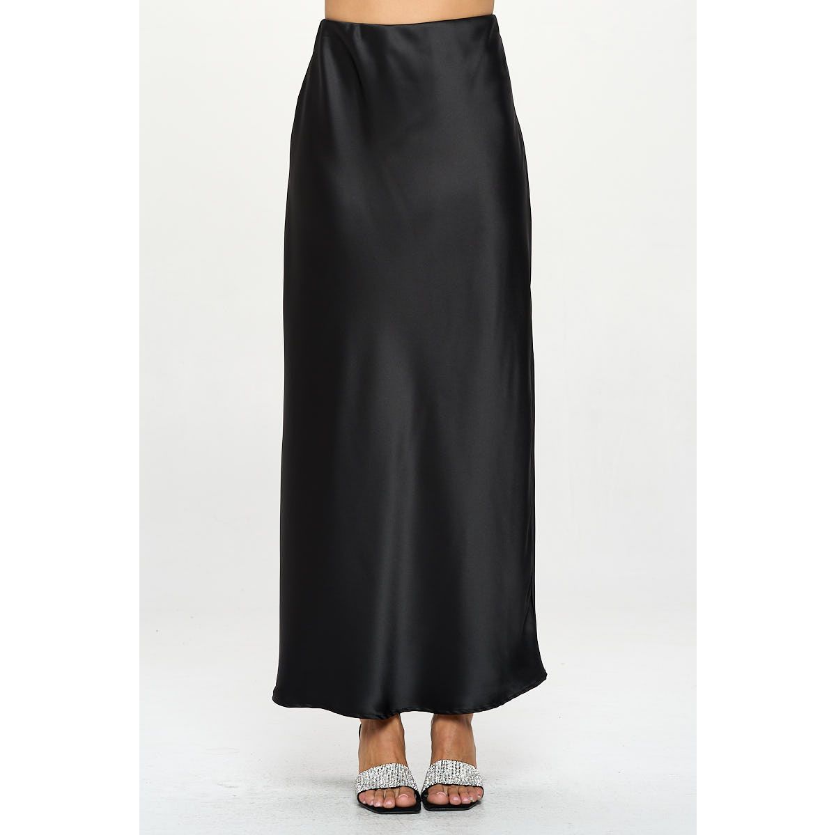 SATIN MAXI SKIRT