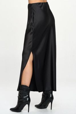 SATIN MAXI SKIRT