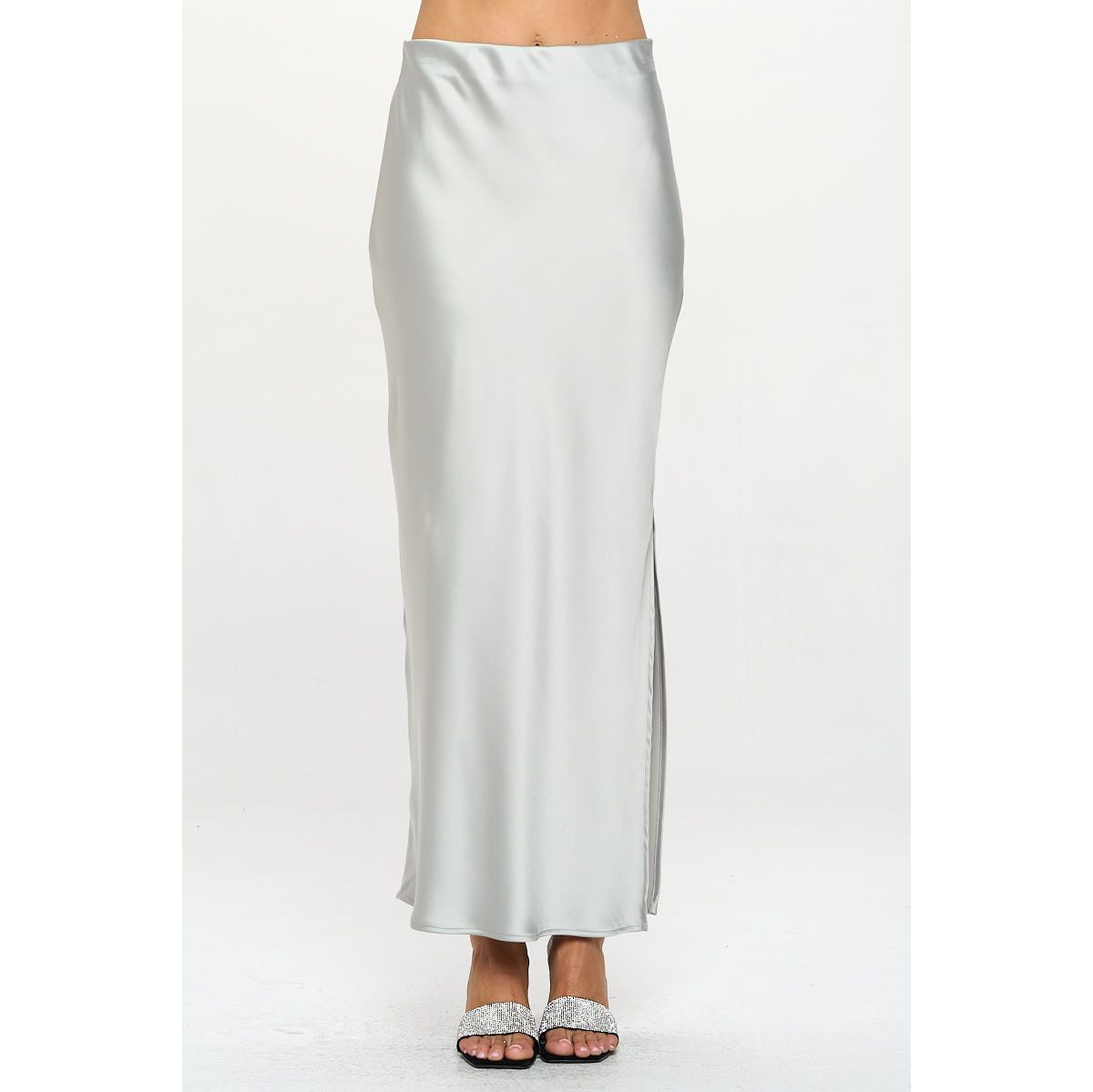SATIN MAXI SKIRT