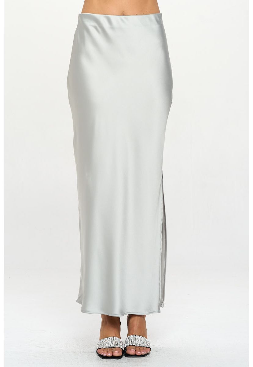 SATIN MAXI SKIRT