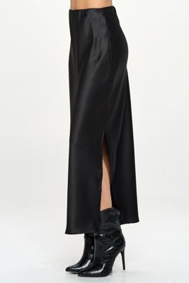 SATIN MAXI SKIRT