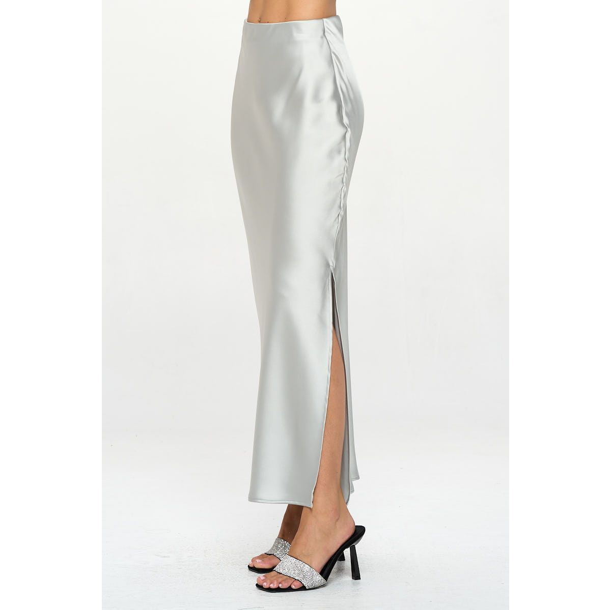 SATIN MAXI SKIRT