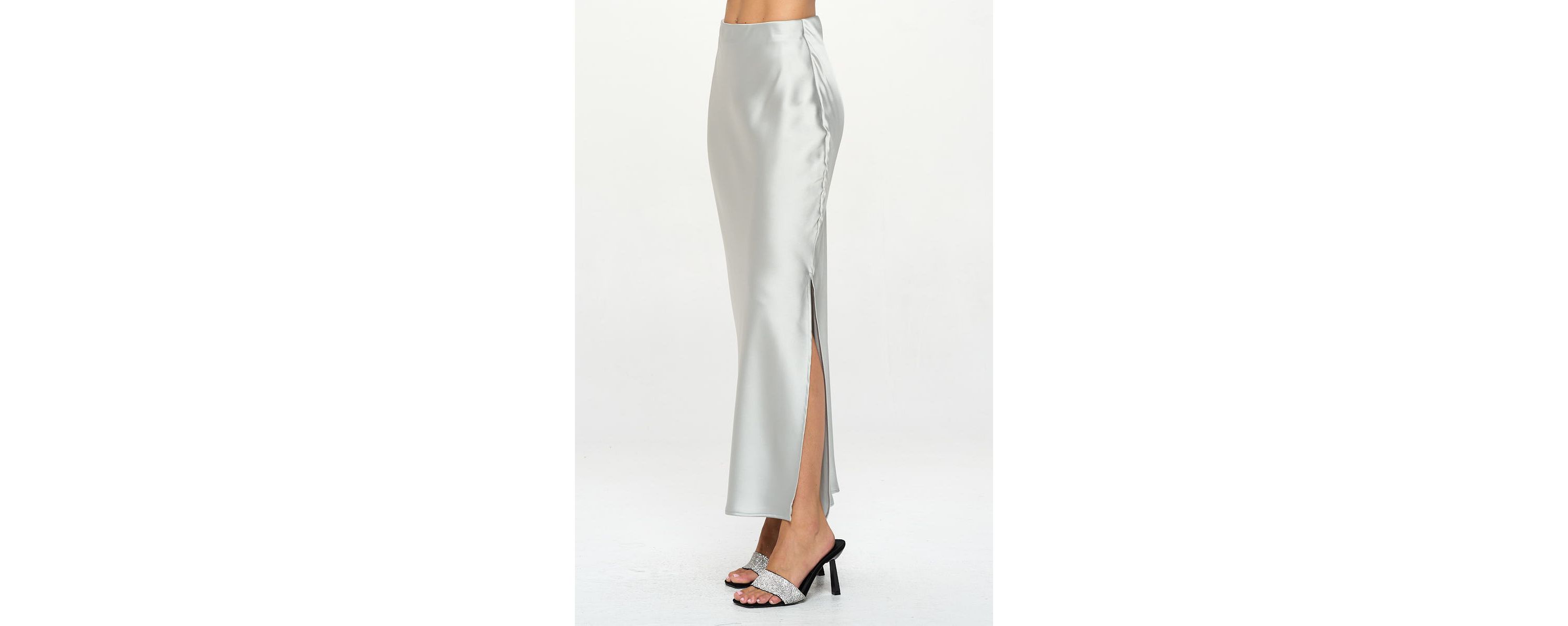 SATIN MAXI SKIRT
