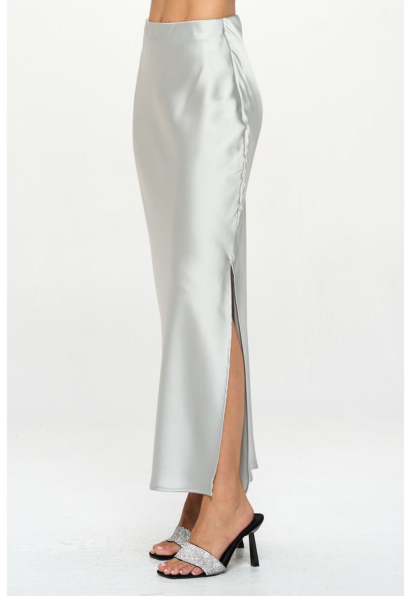 SATIN MAXI SKIRT