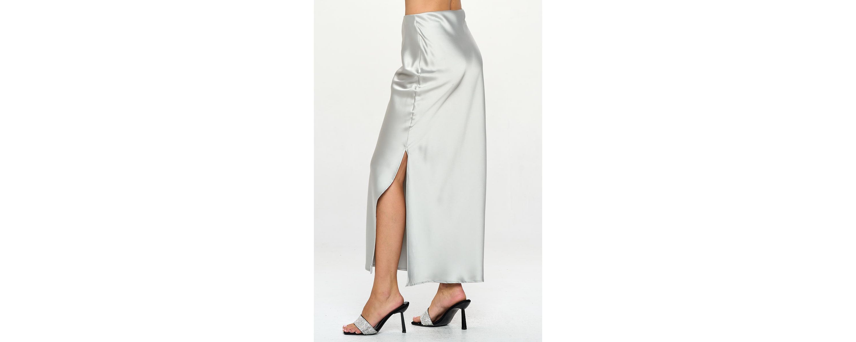 SATIN MAXI SKIRT