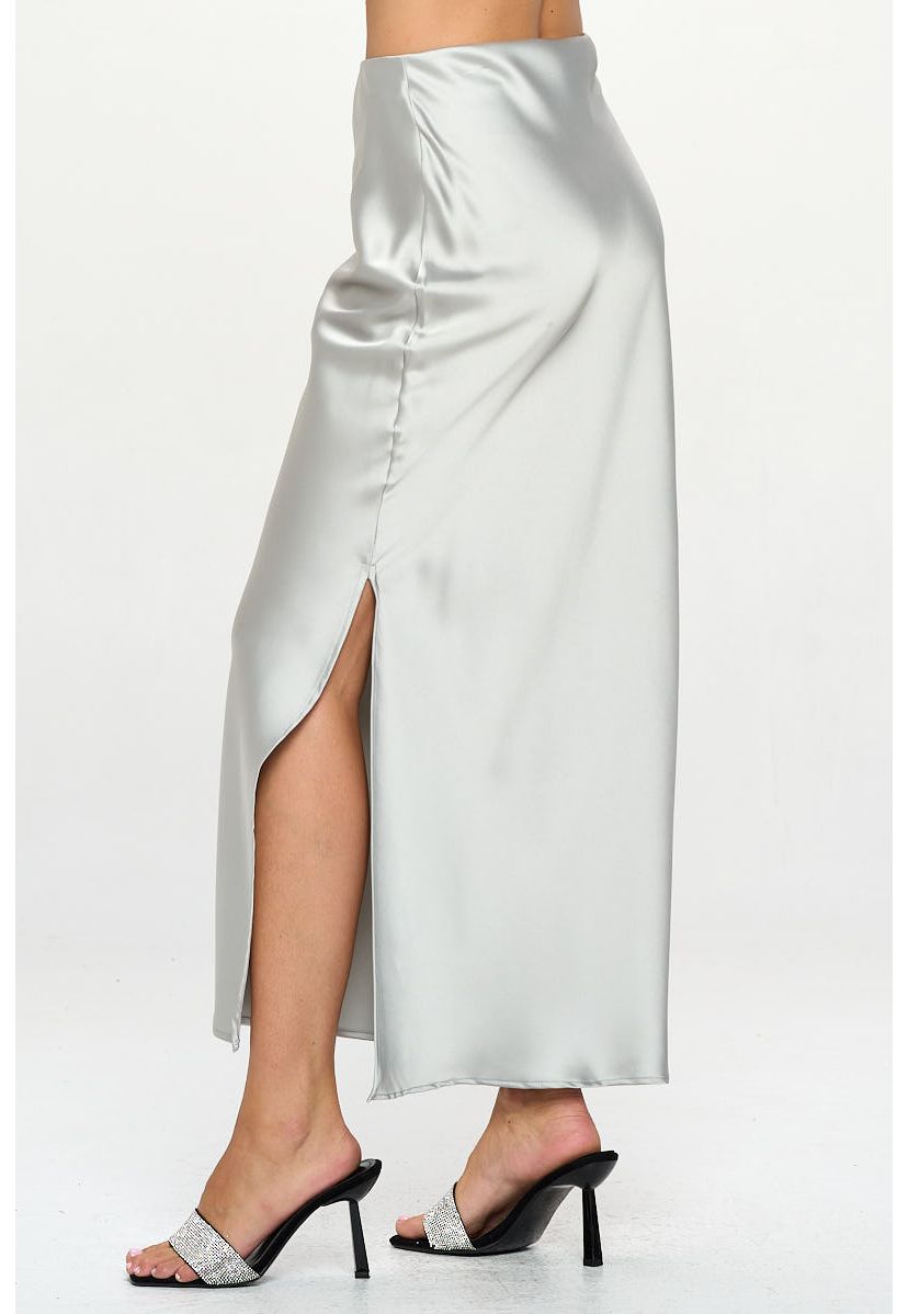 SATIN MAXI SKIRT