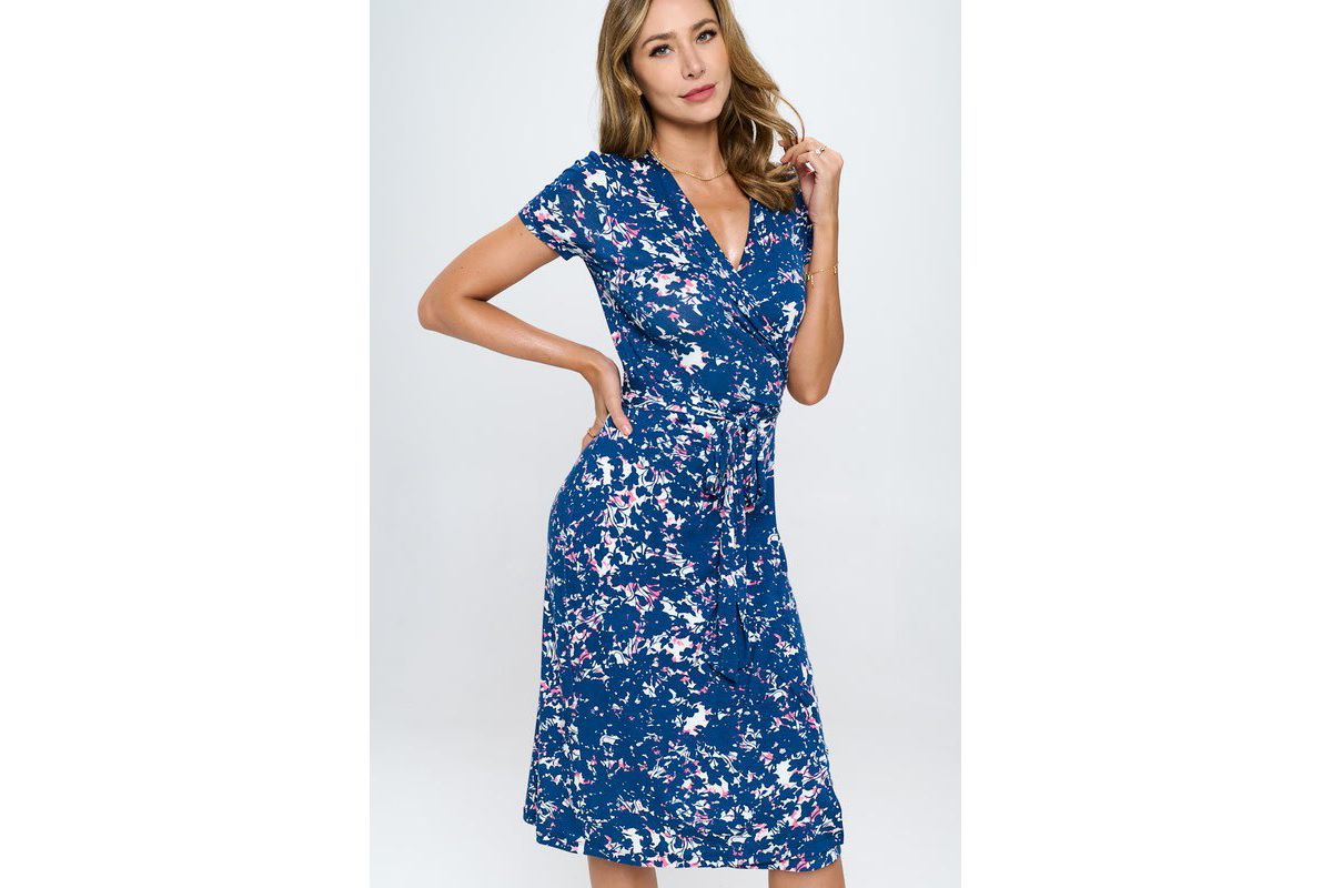 WRAP DRESS WITH TIE
