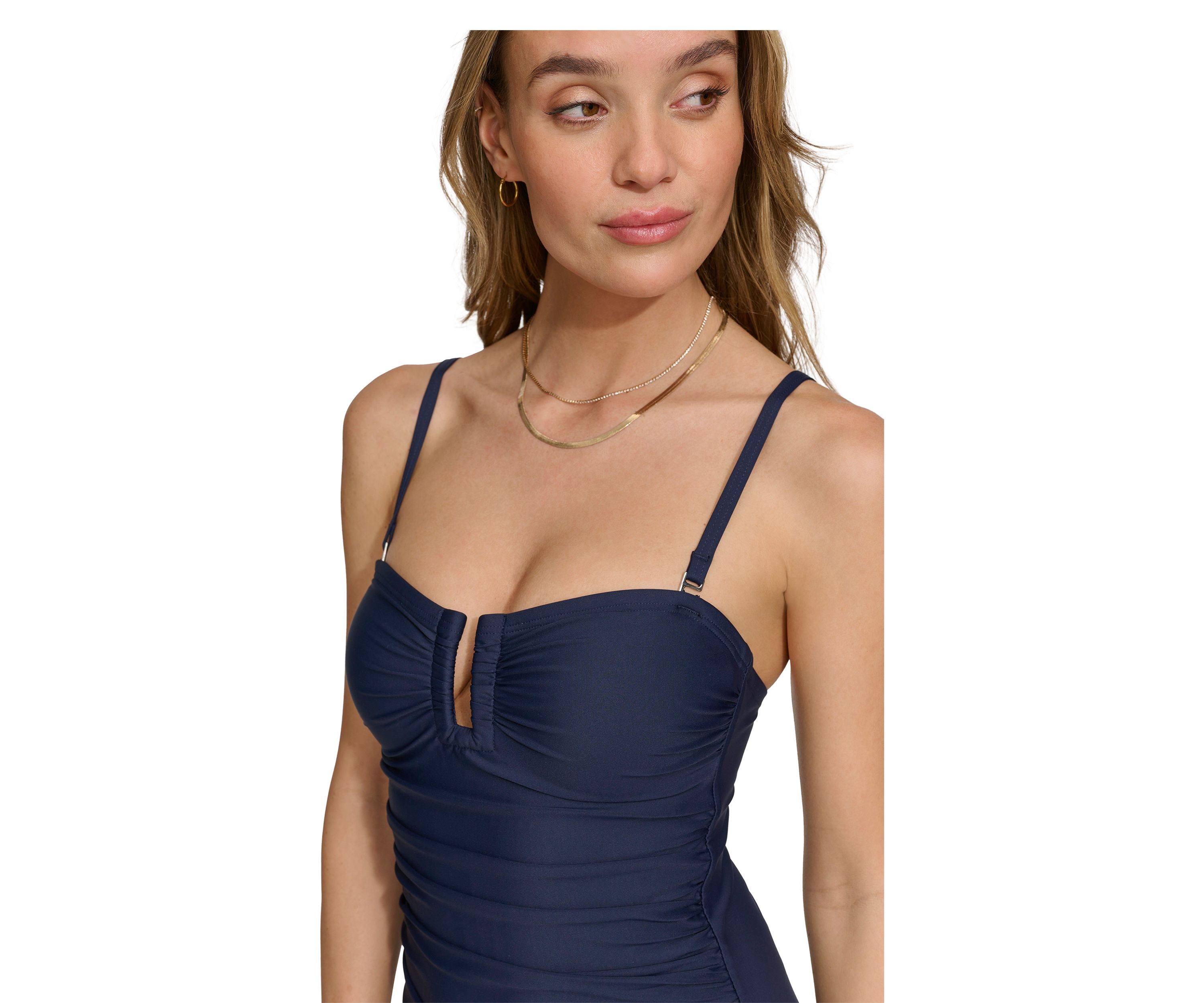 Shirred Bandeau Mio One Piece Swimsuit