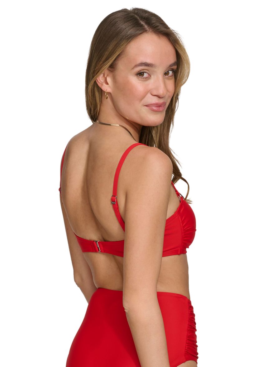 U Wire Shirred Bandeau Swim Set