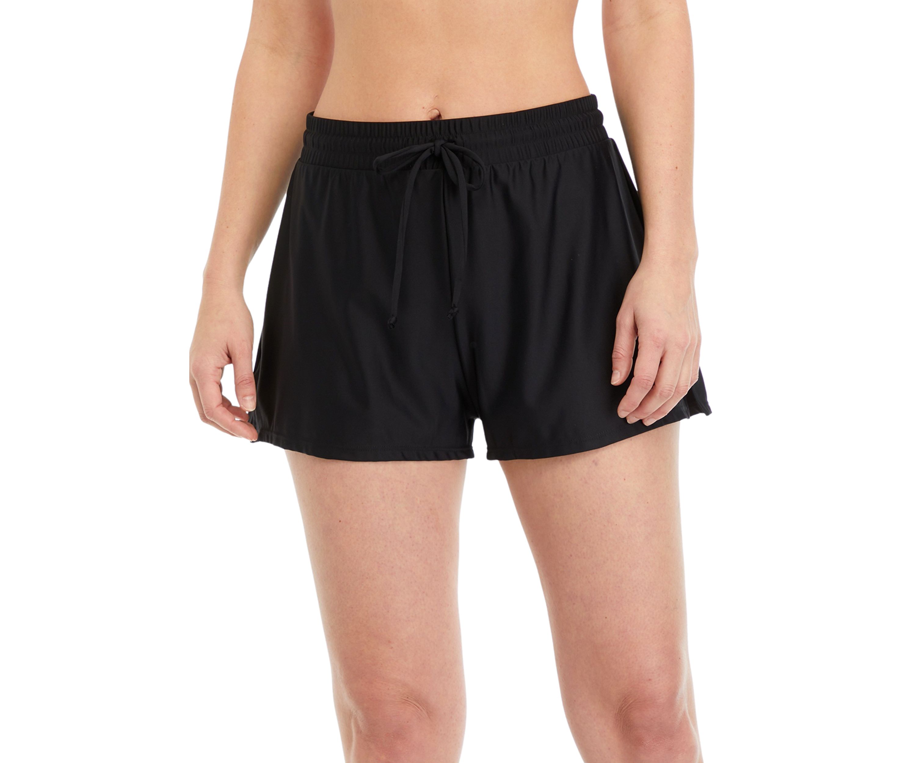 Solid Stand Up Pull On Pool Shorts