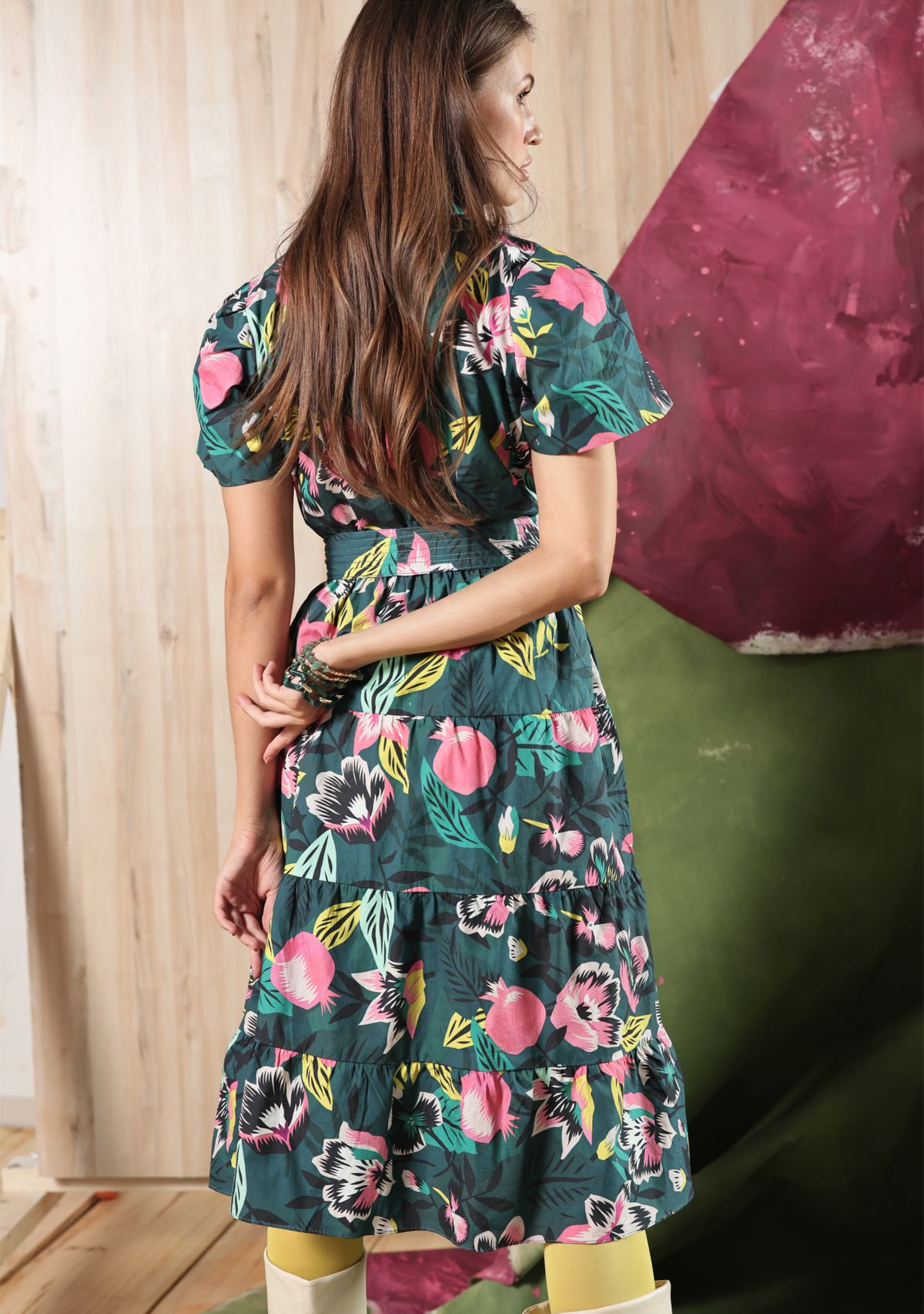 Womens Yara Midi Dress