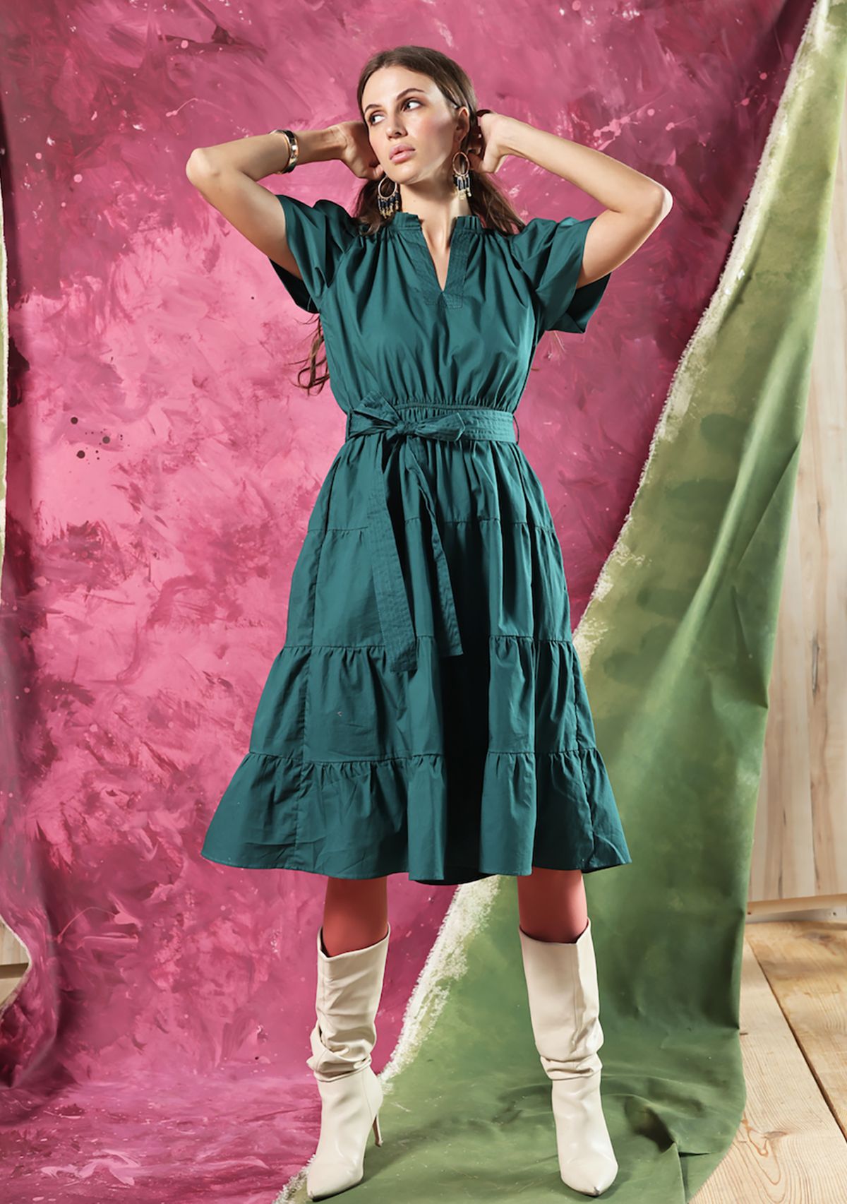 Womens Irene Midi Dress