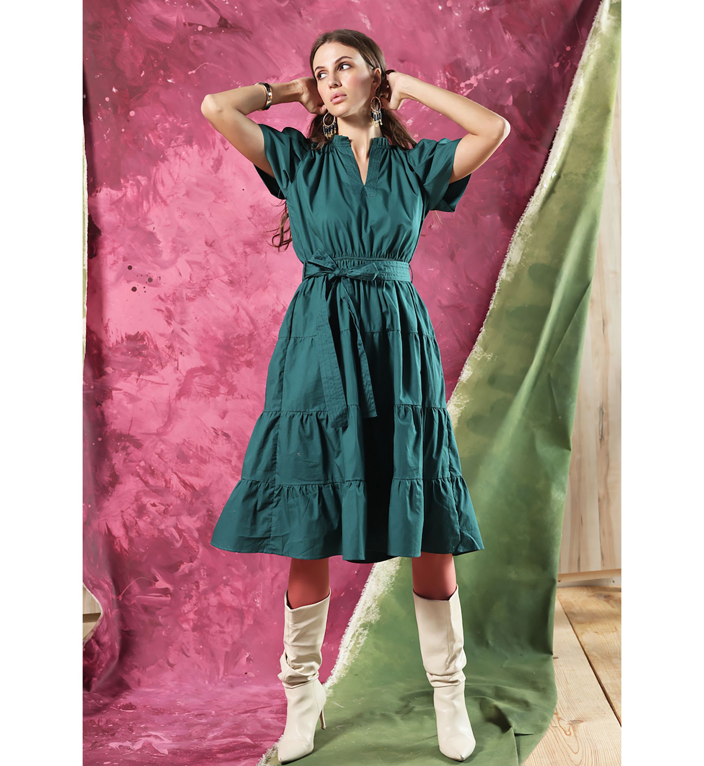 Womens Irene Midi Dress