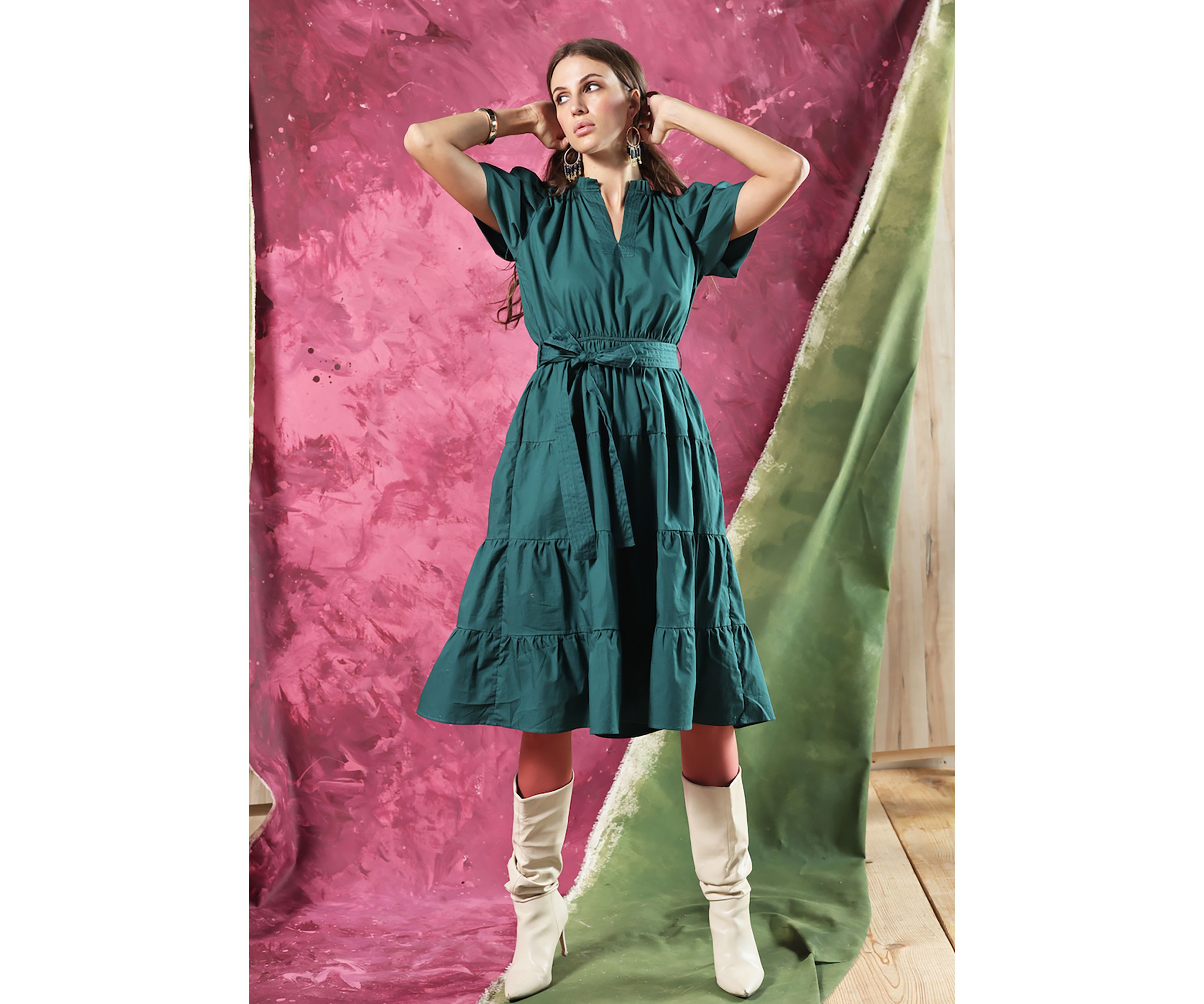 Womens Irene Midi Dress