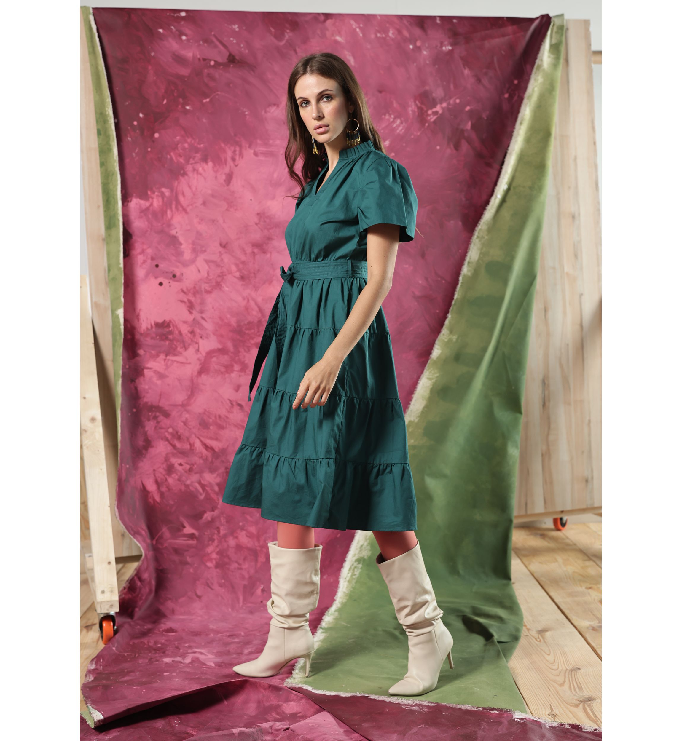 Womens Irene Midi Dress