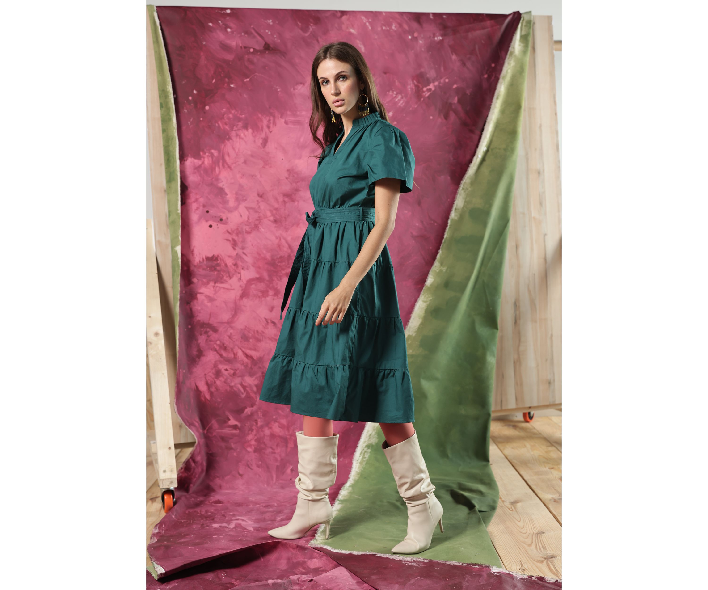 Womens Irene Midi Dress