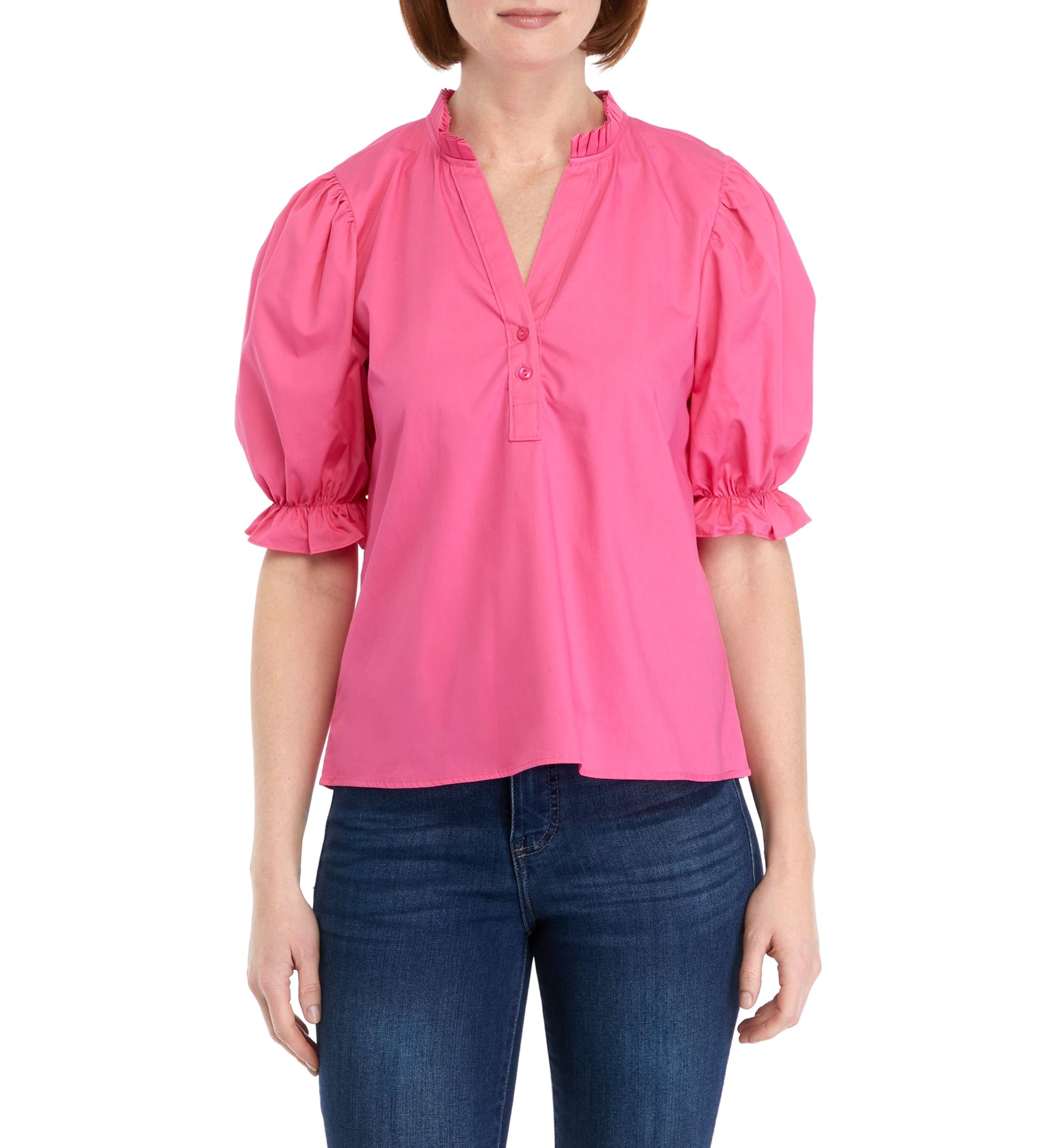Womens Isla Puff Sleeve Top