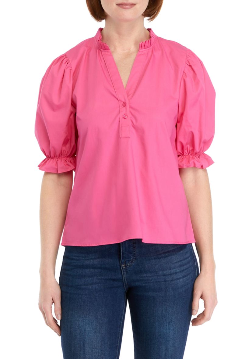 Womens Isla Puff Sleeve Top