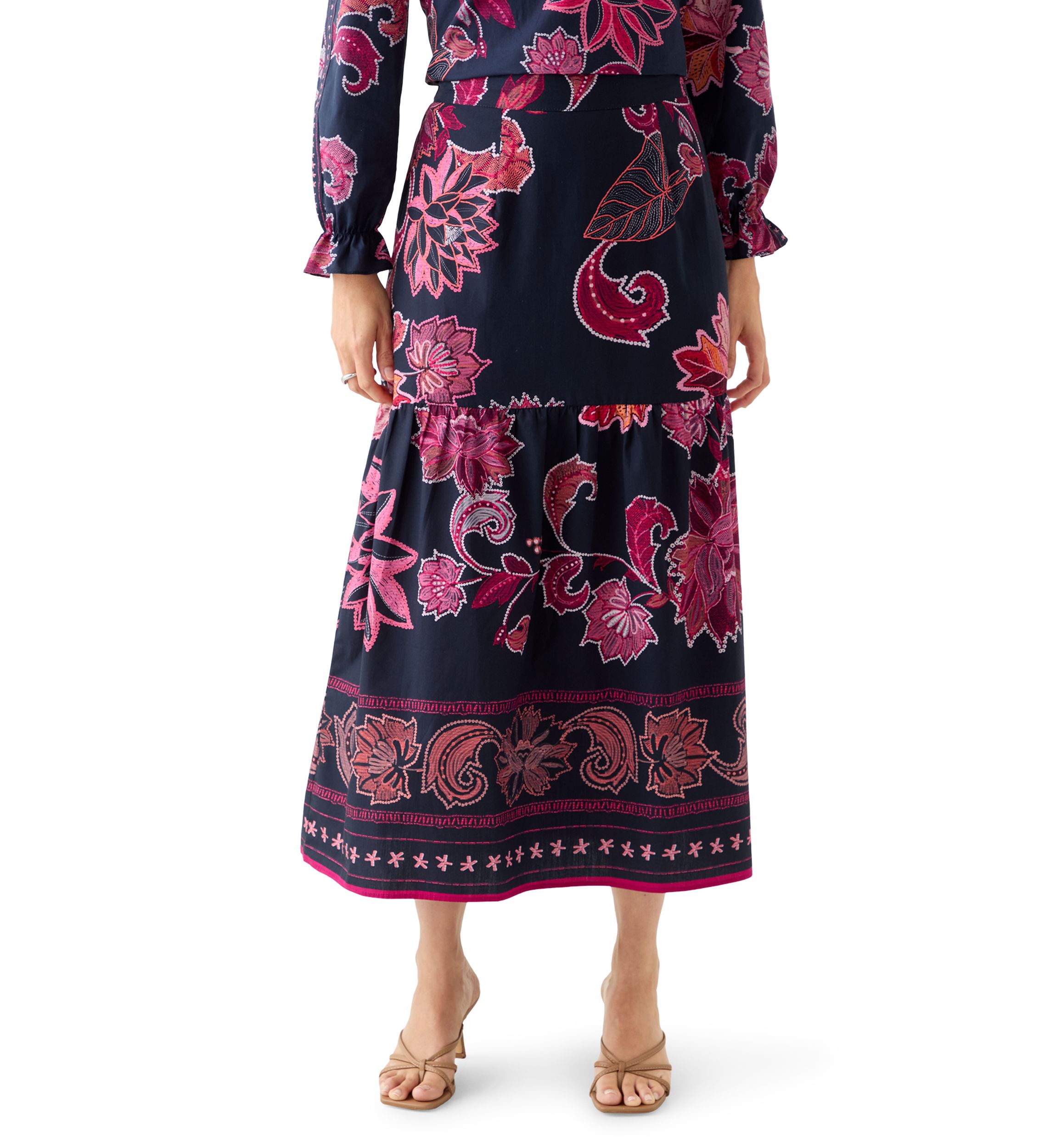 Womens Zelda Midi Skirt