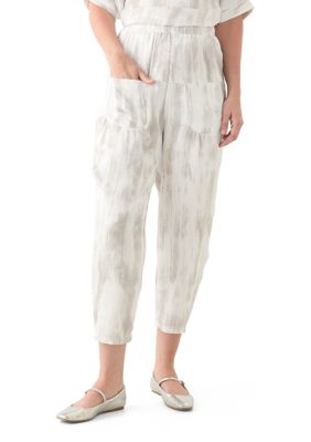 PATRIZIA LUCA Women's Jogger Pants, White, XL