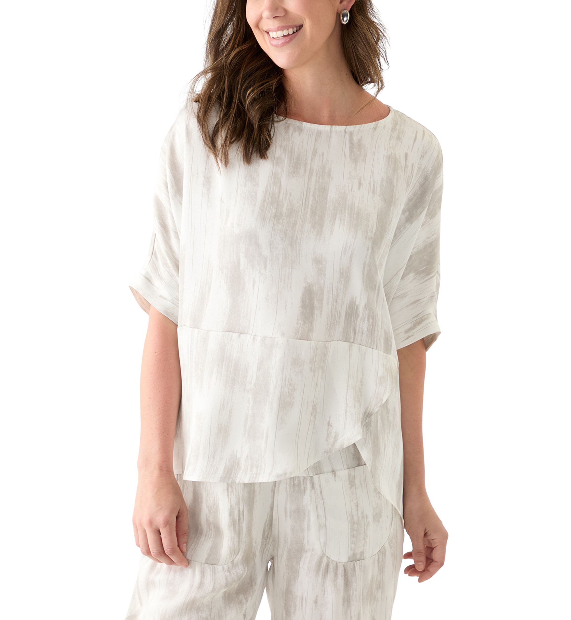 Womens Elbow Sleeve Top