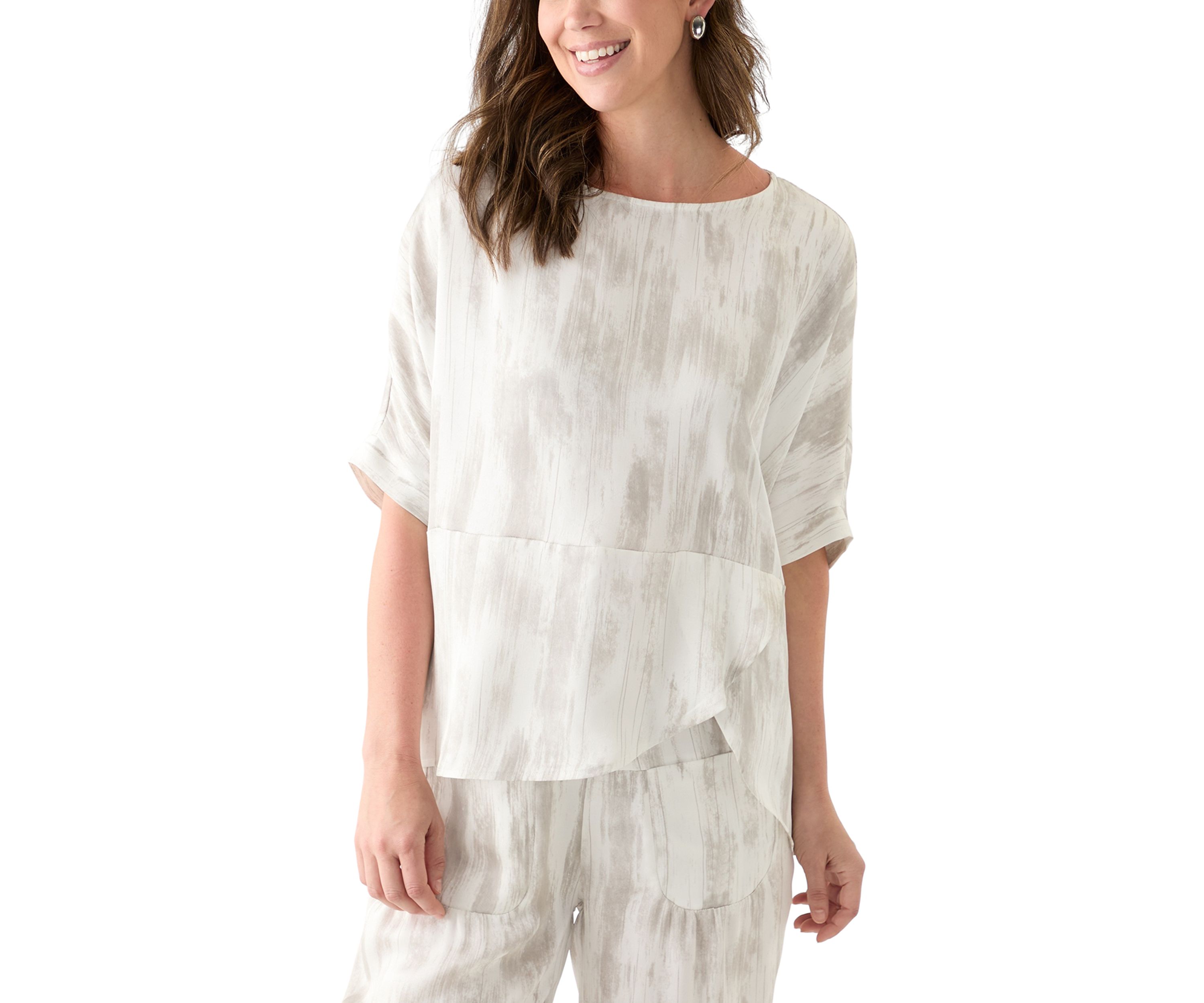 Womens Elbow Sleeve Top
