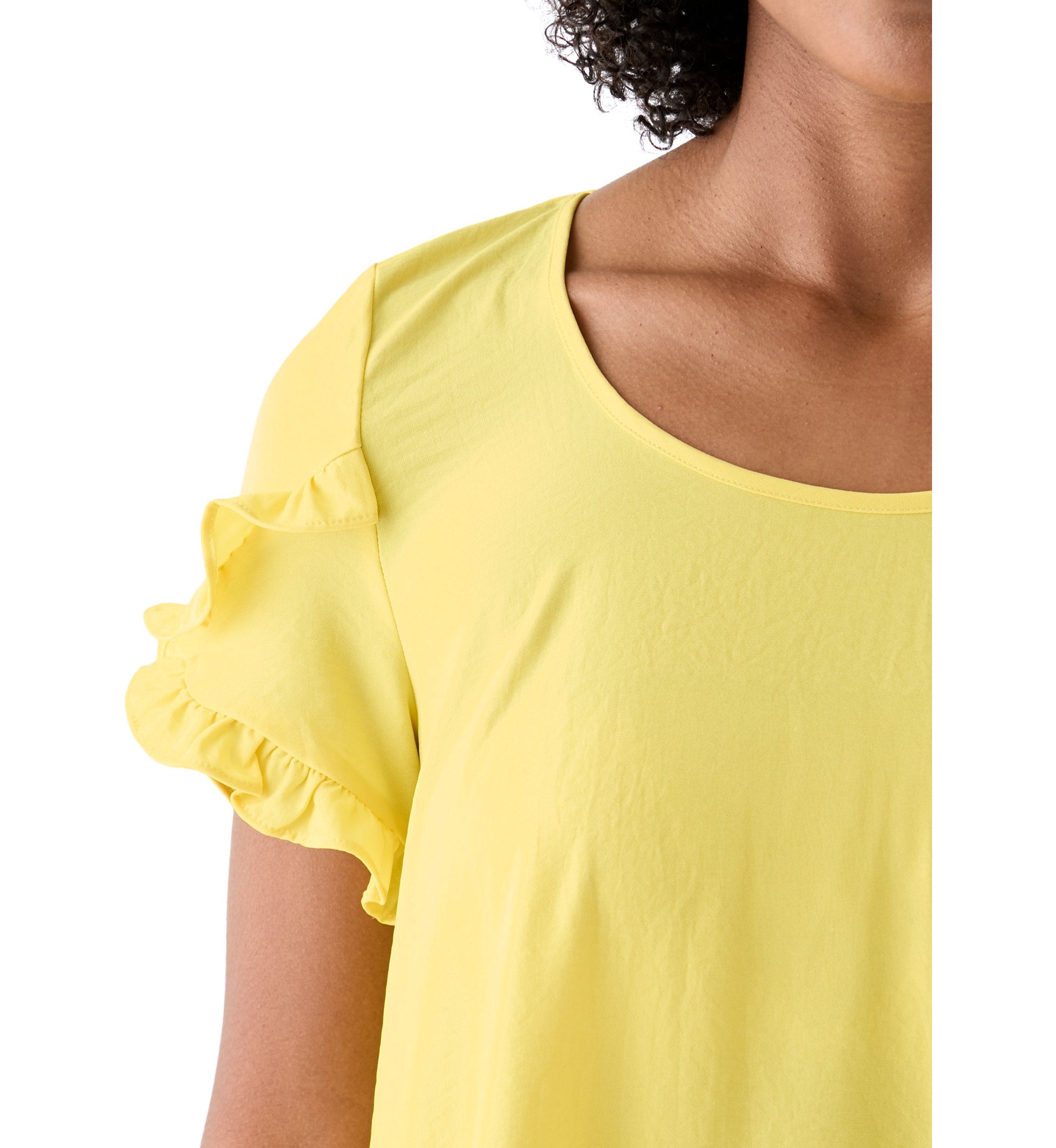 Womens Scoop Neck Short Sleeve Long Top