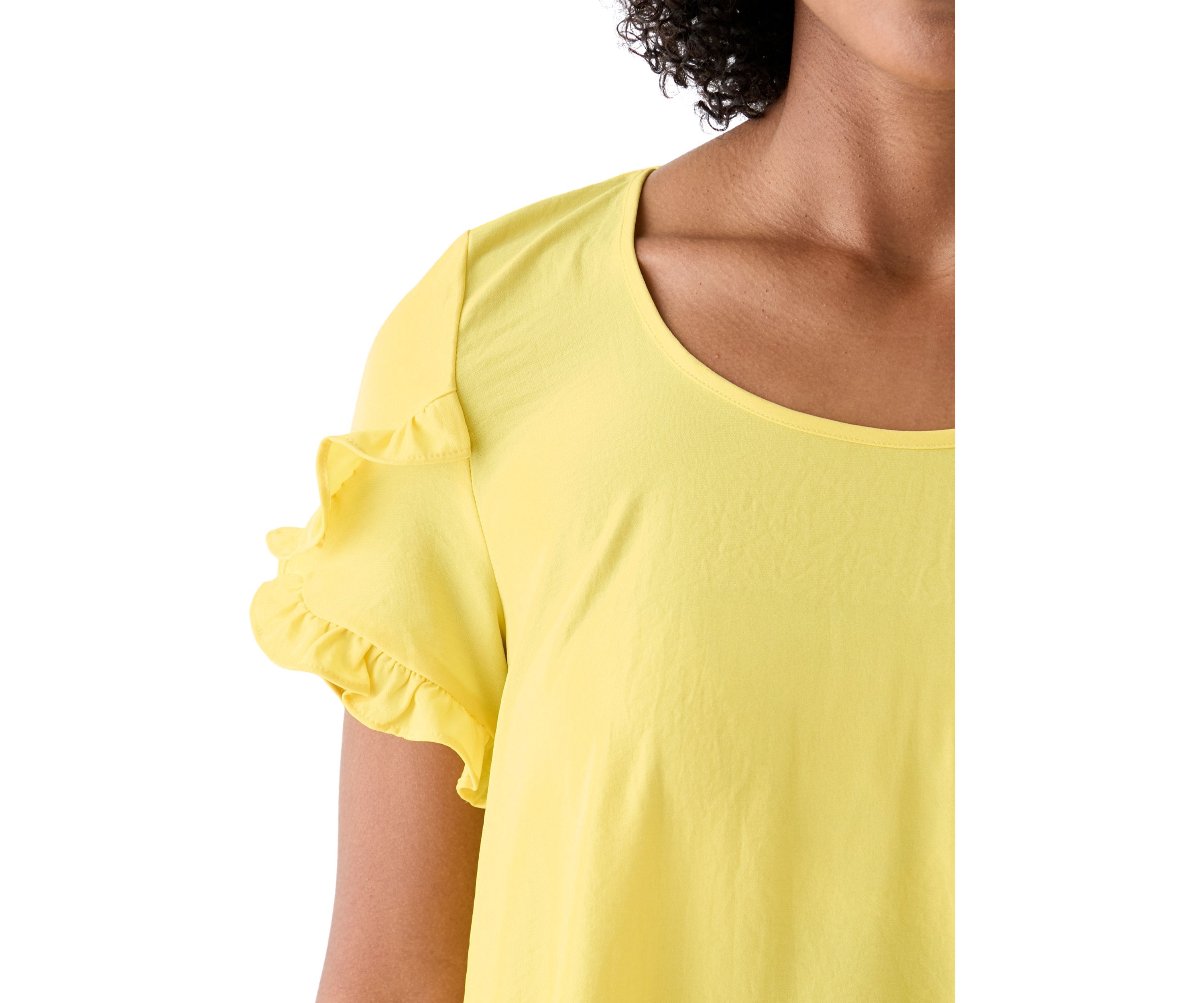 Womens Scoop Neck Short Sleeve Long Top