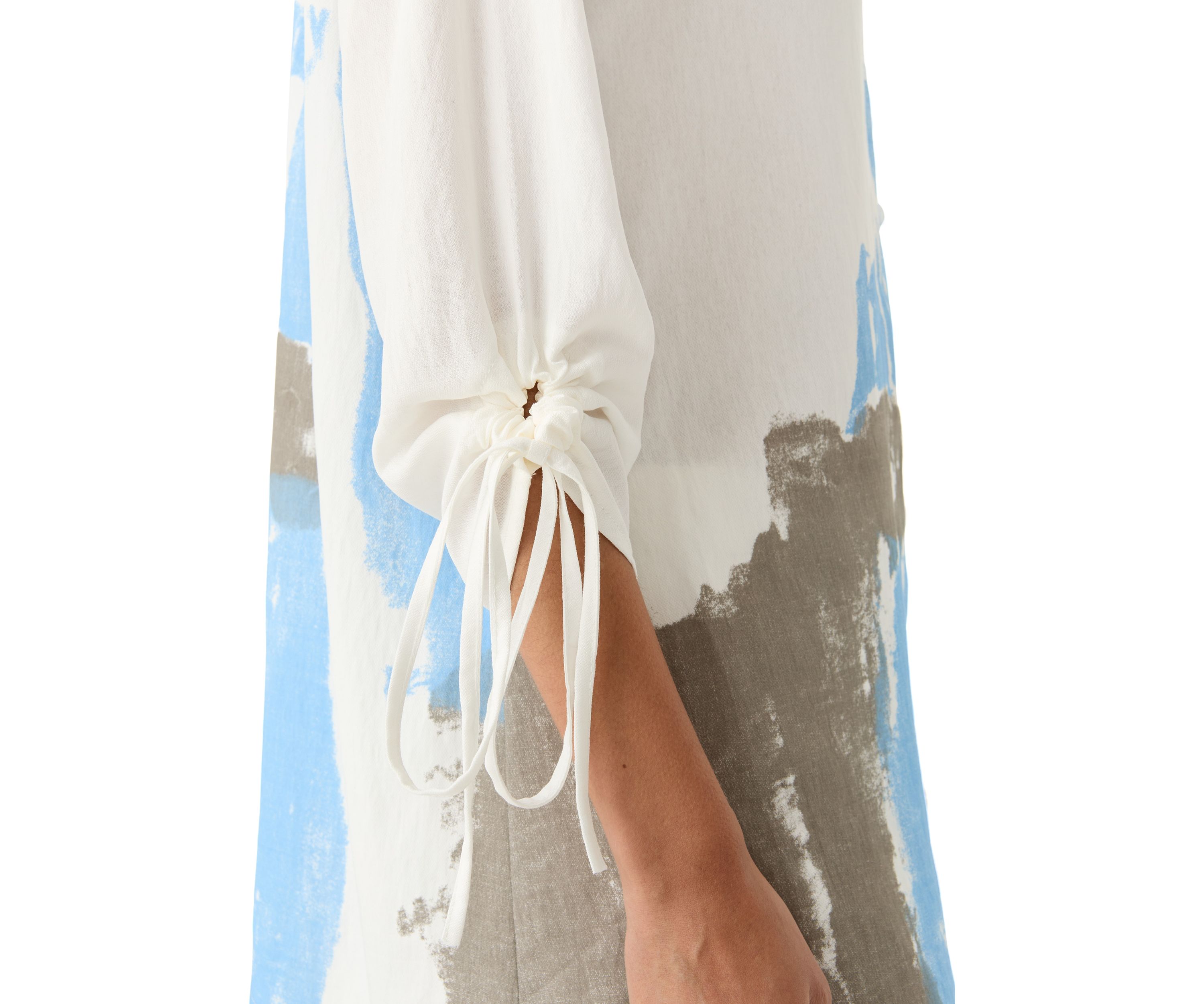 Womens Printed Button Down Top