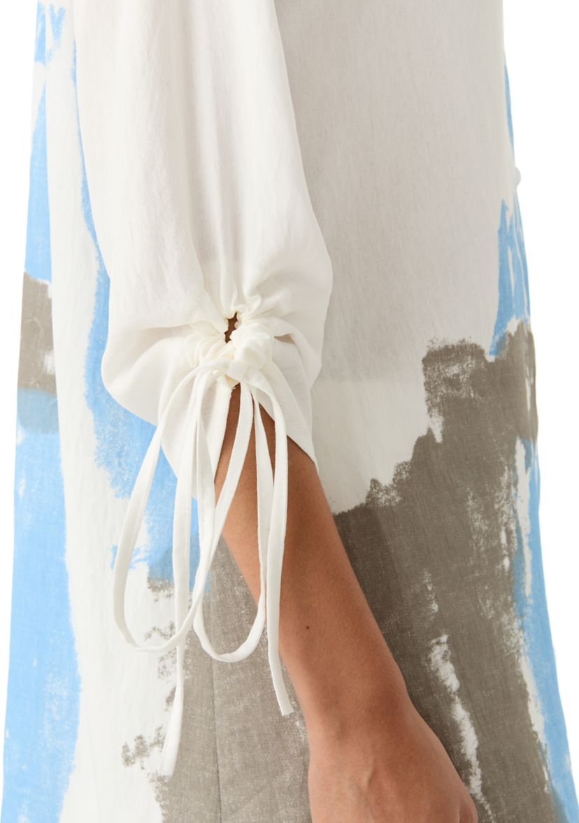 Womens Printed Button Down Top