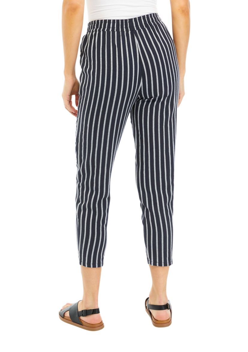 Womens Stripe Pull On Pants