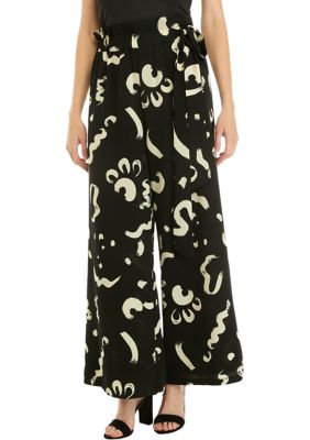 Women's Wide Leg Printed Pants