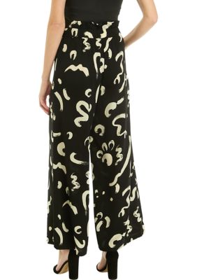 Women's Wide Leg Printed Pants