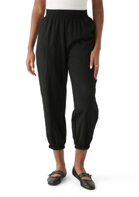 PATRIZIA LUCA Women's Long Jogger Pants, Black, XL