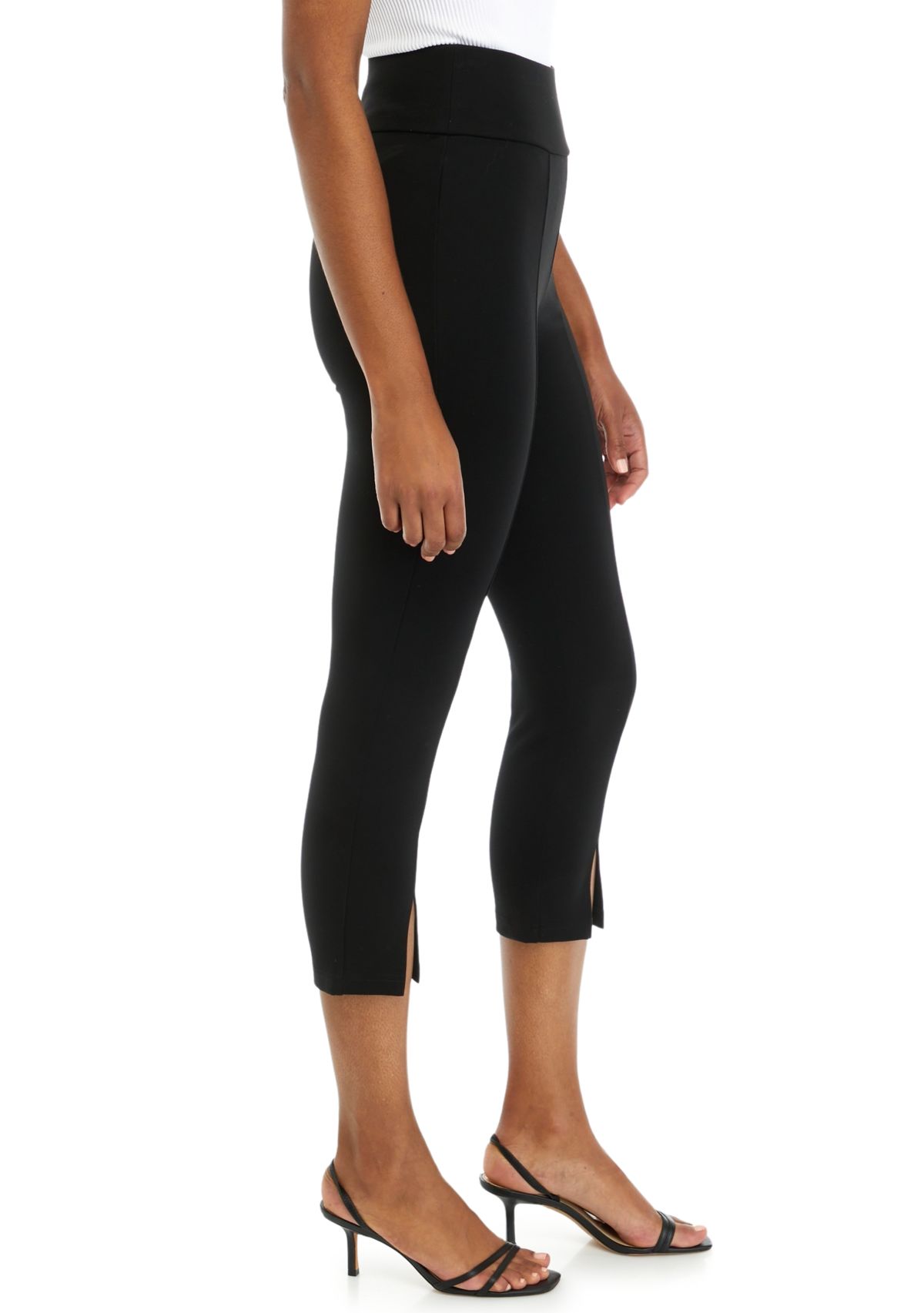 Womens Fitted Split Hem Pants