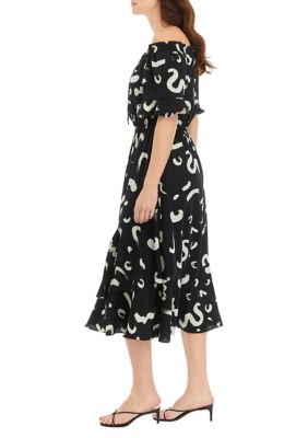 Women's Printed Midi Dress