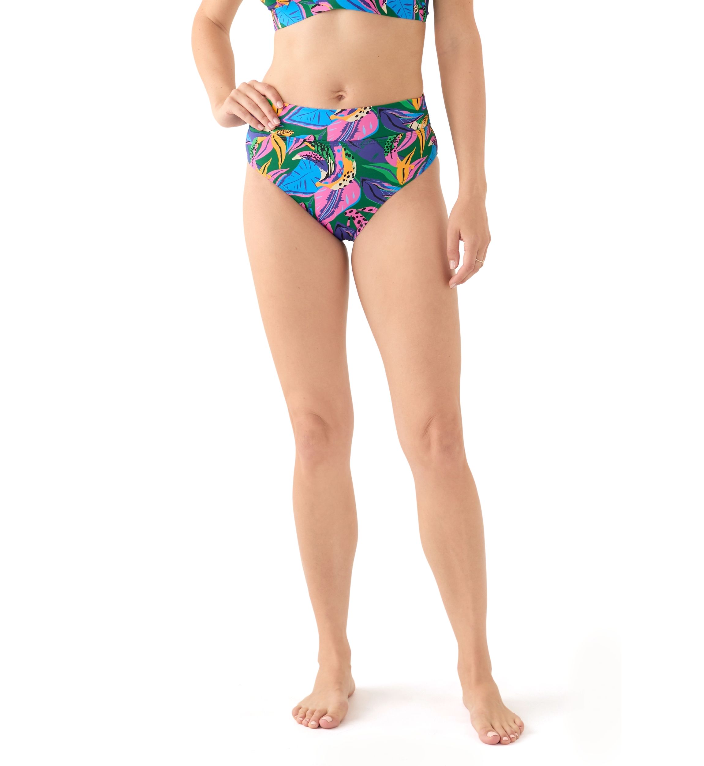 Tropical Printed Swim Brief
