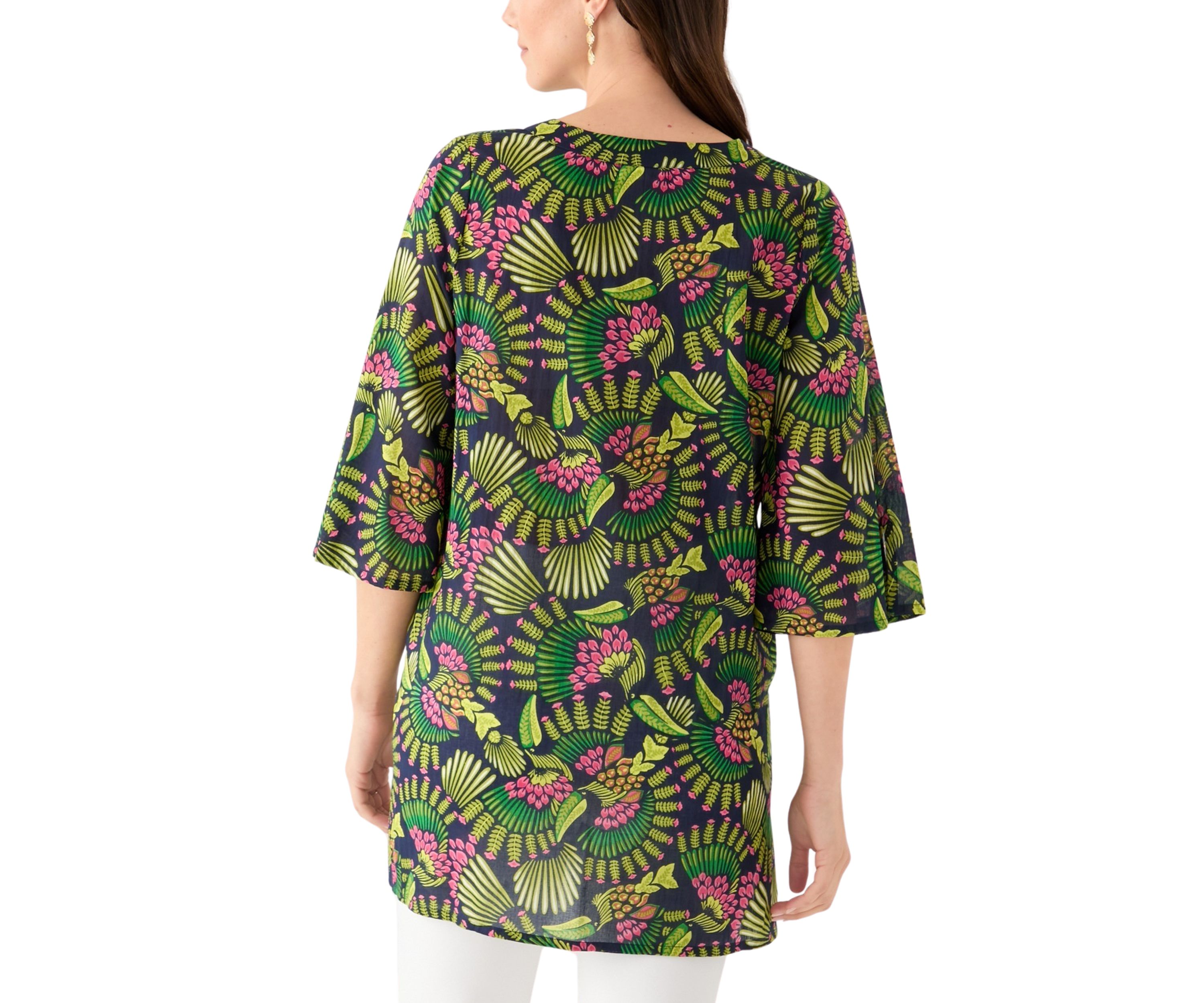 Toucan Tango Long Sleeve Tunic Swim Cover Up 