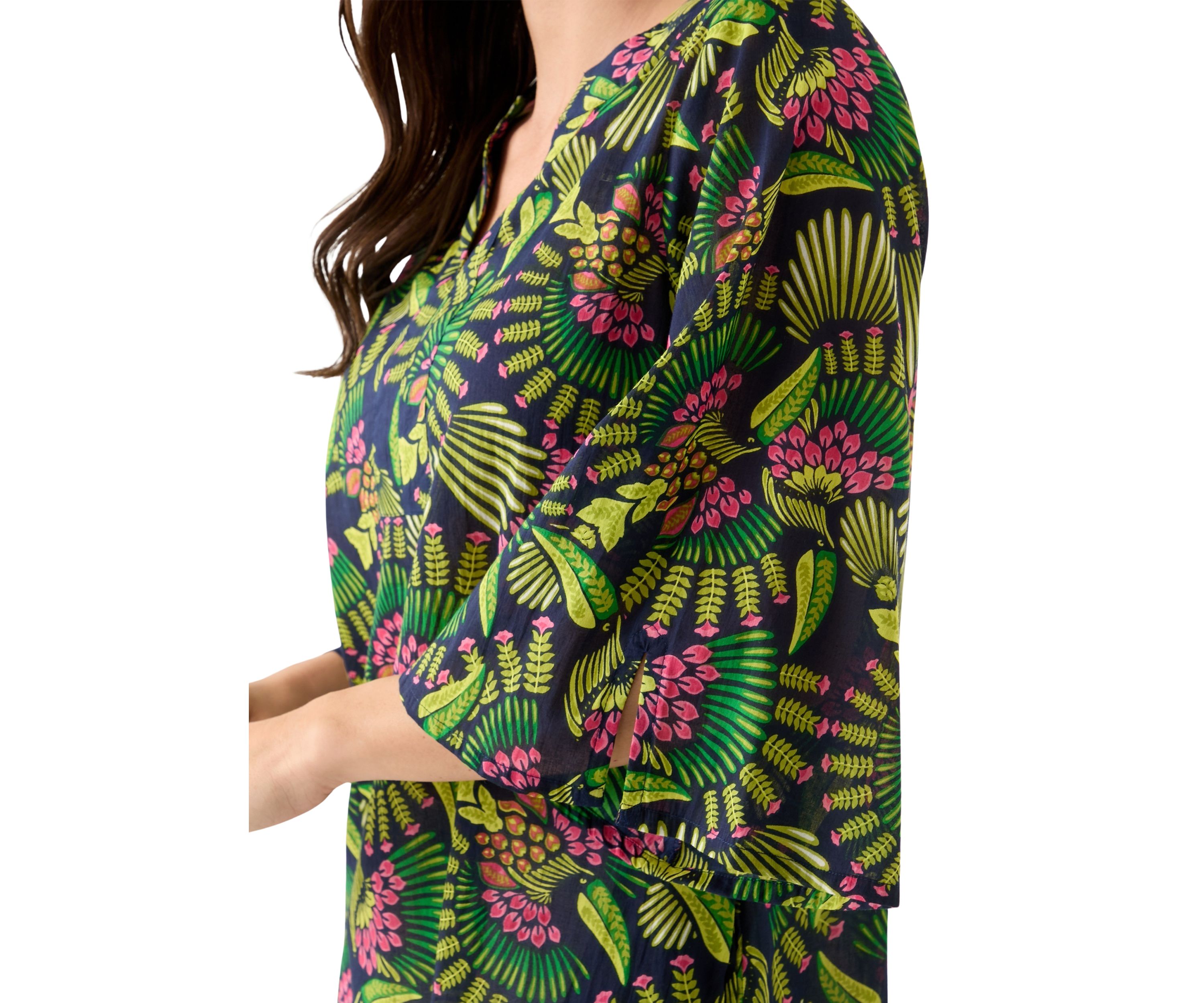 Toucan Tango Long Sleeve Tunic Swim Cover Up 