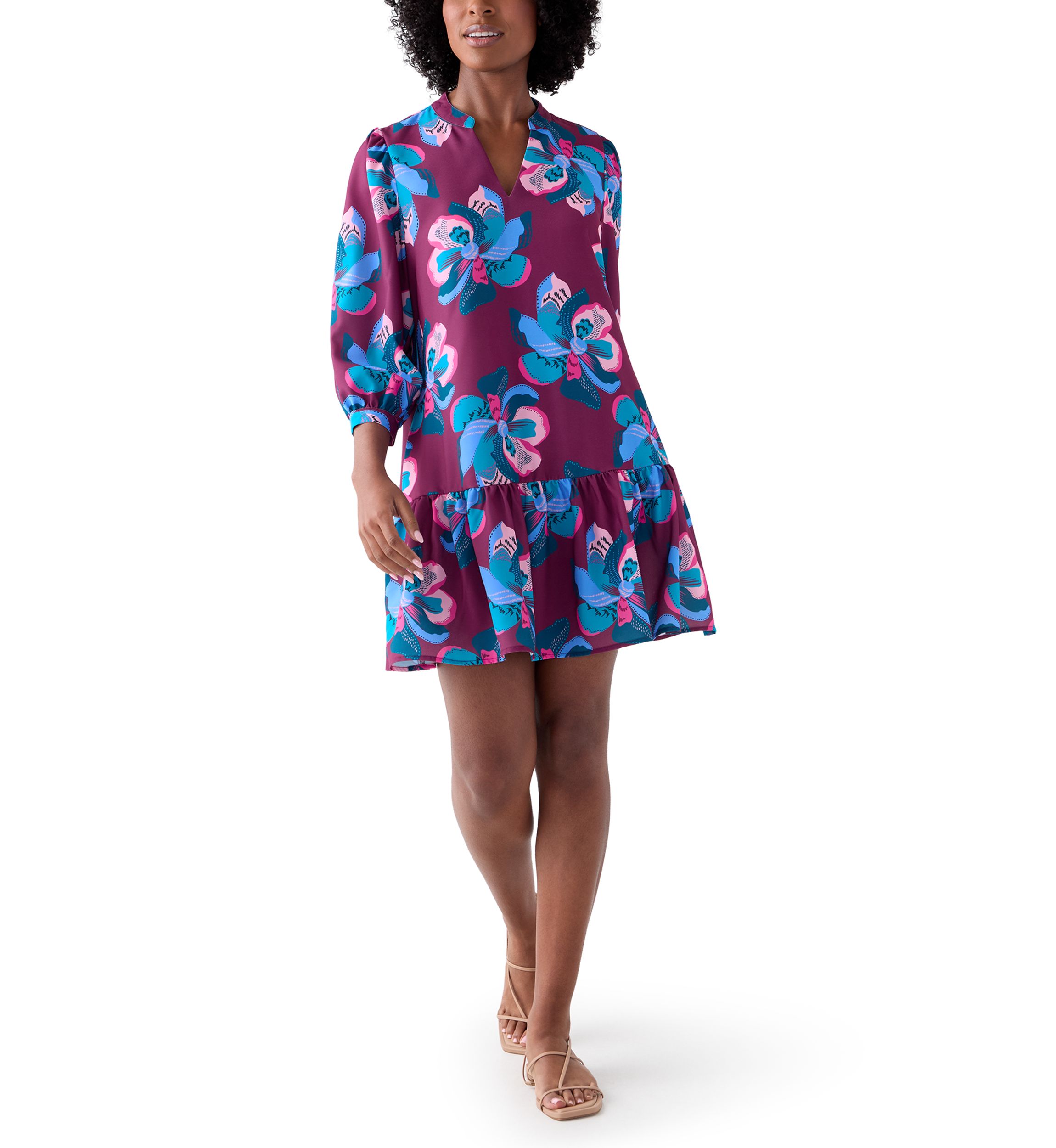Womens Naomi Printed Dress