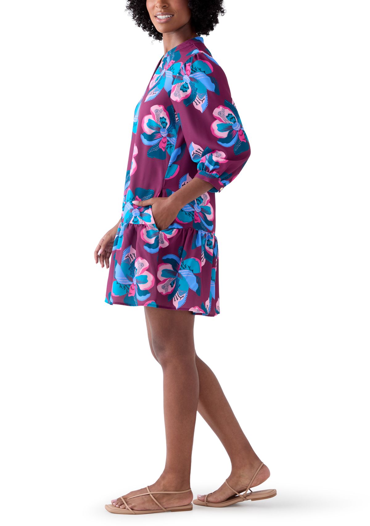 Womens Naomi Printed Dress