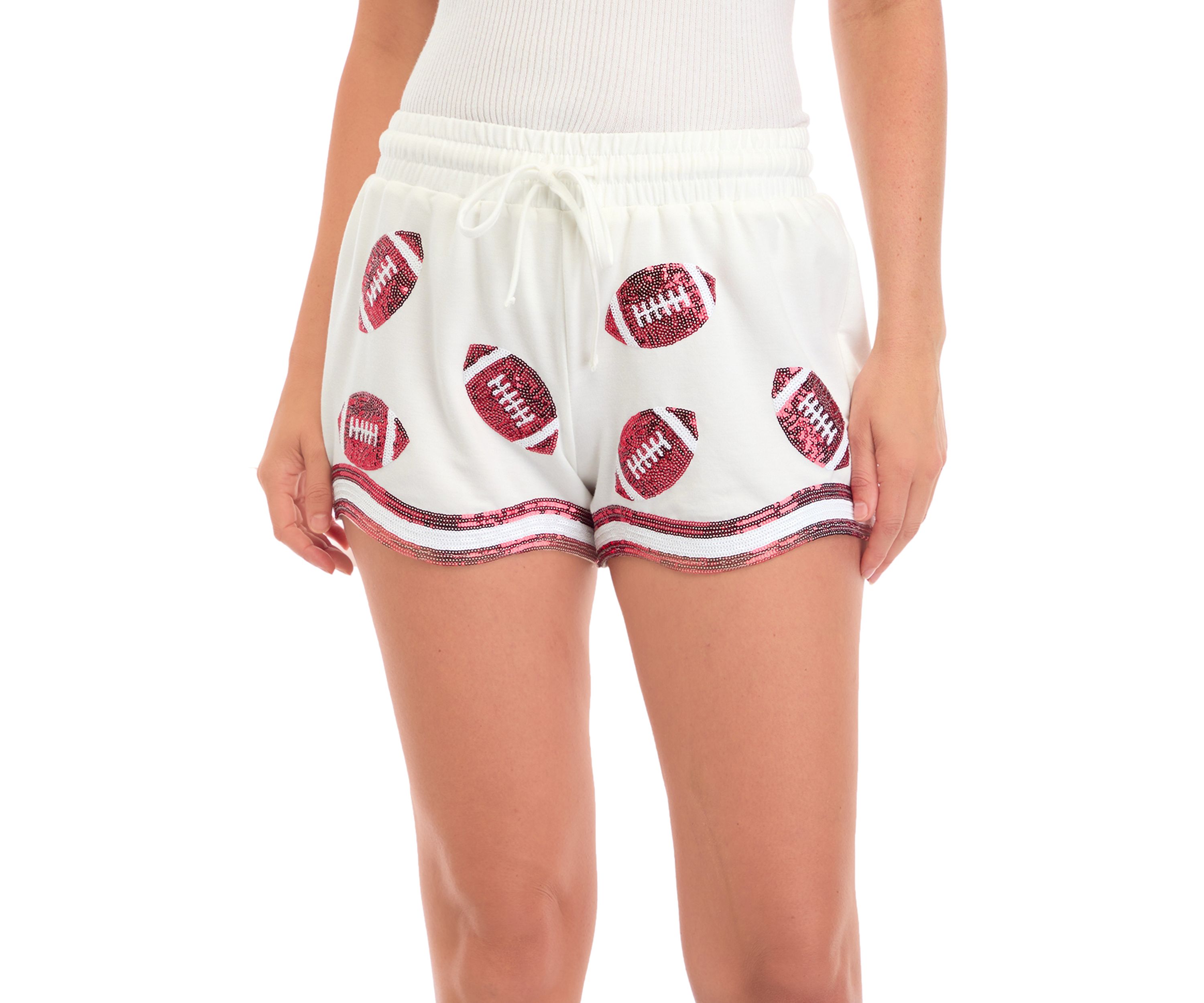 Womens Ginny Sequin Shorts