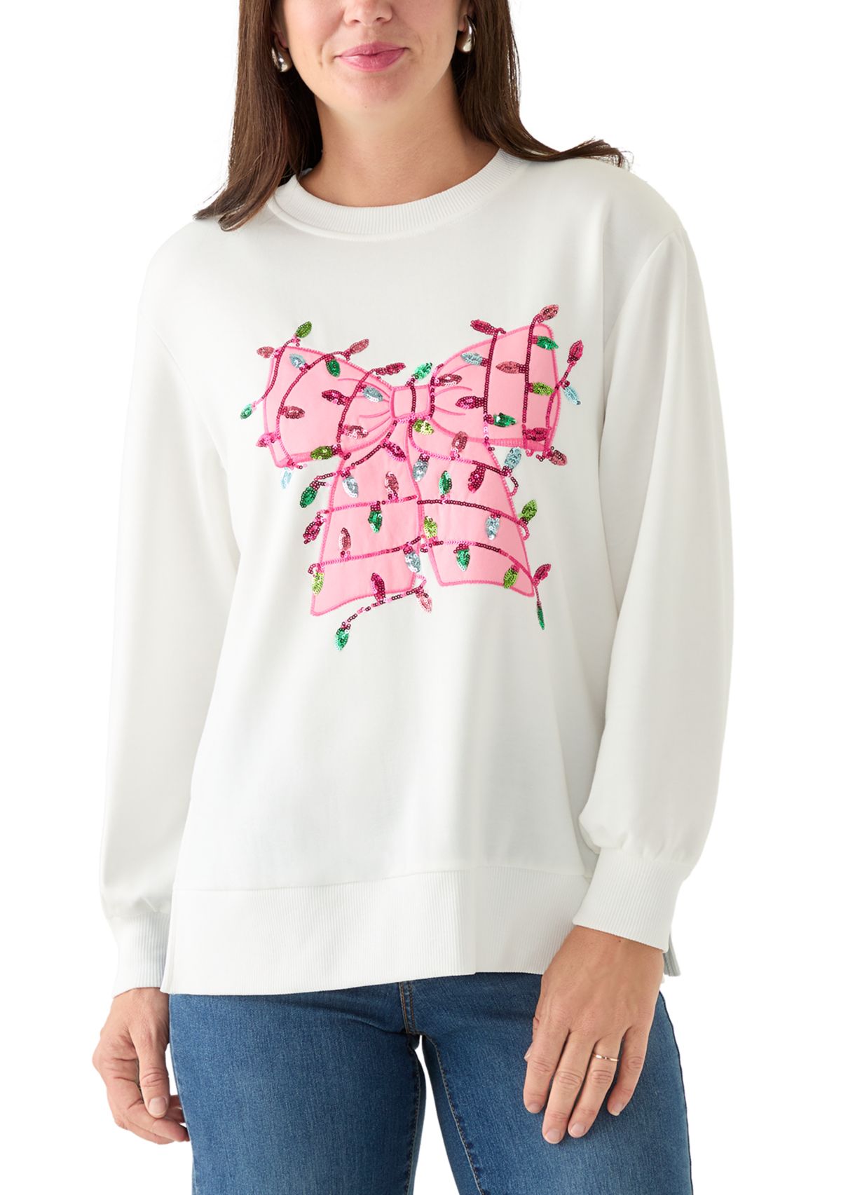 Womens Lakeyn Bow with Lights Sweatshirt 