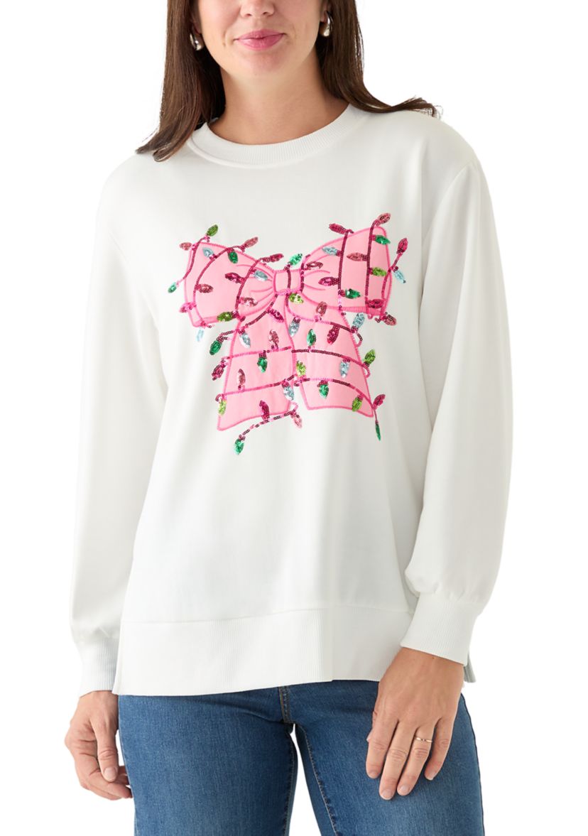 Womens Lakeyn Bow with Lights Sweatshirt 